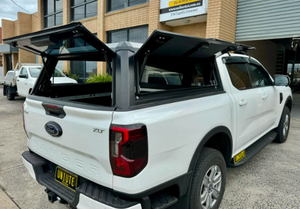 Capote rigide en aluminium/alliage d'acier pour <span class=keywords><strong>Ford</strong></span> Ranger <span class=keywords><strong>XLT</strong></span>/XLS/Wildtrak/Raptor avec fenêtres coulissantes en verre à charnières - Product Image 4