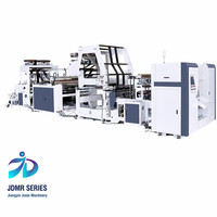 Machine de fabrication de sacs sur rouleau Jiade Factory à grande vitesse pour sacs à ordures durables, avec pliage en étoile, double V et pliage en C