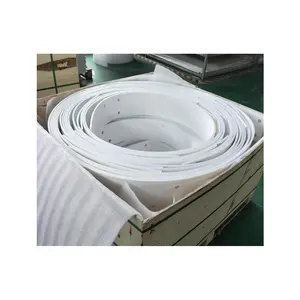 Arandelas planas blancas de PTFE Shim ID3mm ~ 160mm Junta de sellado de brida Junta de PTFE Junta tórica Blanco DN Arandelas con brida Junta Fusible Anillo