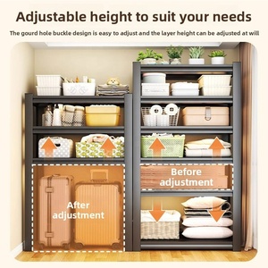 5 שכבה תעשייתית פלדה ללא ספק מוסך מתלה מדפים כלי בית מתכת אחסון מדפים סופרמרקט - Product Image 6