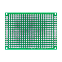 WAVGAT Papan Sirkuit Cetakan Universal Diy, Papan Sirkuit Cetak Universal PCB 5X7 PCB 5Cm 7Cm Dua-sisi
