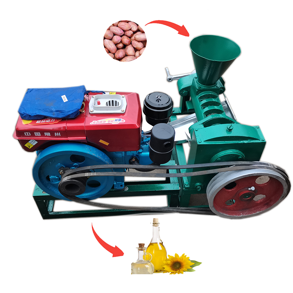 small screw oil press machine/ cooking oil making machine/electric& diesel peanut oil presser HJ-P68