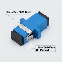 Adaptor Serat Optik SC ke SC OS2 Kelas Operator, Konektor Simpleks dengan Kehilangan Penyisipan Rendah dan Cladding 3.0mm untuk Pusat Data XINHAOZE