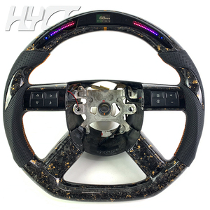 Accessoires d'intérieur de volant en fibre de carbone adaptés à <span class=keywords><strong>Chrysler</strong></span> 300 <span class=keywords><strong>300C</strong></span> 300S - Product Image 1