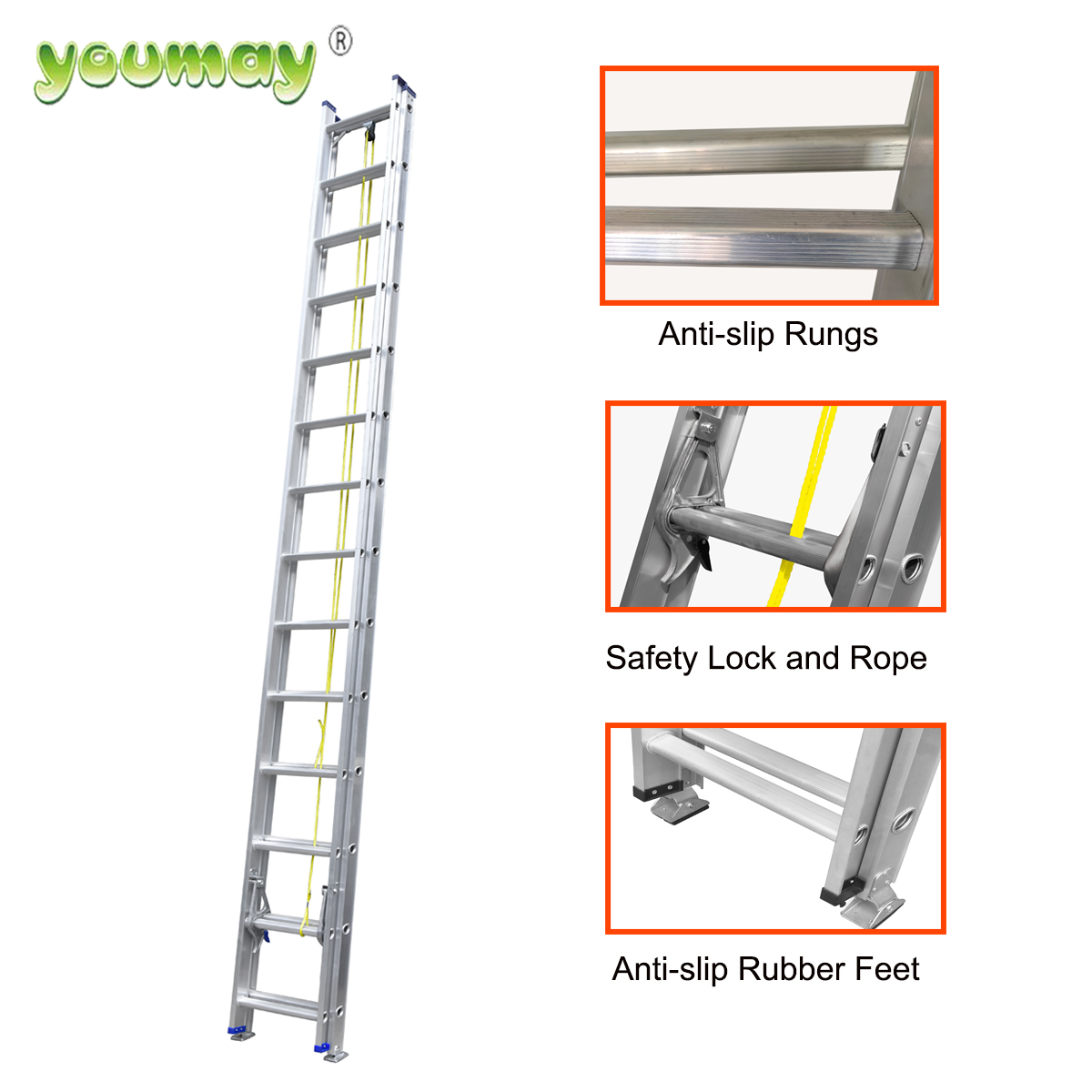 aluminum extension ladder