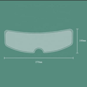 Película antivaho impermeable para <span class=keywords><strong>casco</strong></span> de motocicleta, pegatina de espejo antilluvia, Nano material impermeable, 270mm x 100mm - Product Image 6