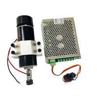 AC110V 500W 12000 tr/min ER11 ER16 broche de moteur électrique CNC refroidie par air avec kit de contrôleur de vitesse utilisé pour le fraisage de circuits imprimés