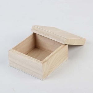 Scatola di <span class=keywords><strong>Legno</strong></span> di Paulownia Quadrata con Coperchio, Dimensioni Personalizzabili, <span class=keywords><strong>per</strong></span> Gioielli e Confezioni <span class=keywords><strong>Regalo</strong></span> - Product Image 3