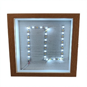 <span class=keywords><strong>Cadre</strong></span> <span class=keywords><strong>photo</strong></span> LED contemporain à commande tactile, avec bande lumineuse LED intégrée, en acrylique, pour photos et objets en relief – Meilleures ventes - Product Image 2