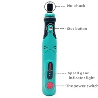 Stylo de gravure électrique miniature à 3 vitesses de charge USB, bricolage, découpe, perçage, meulage, polissage, gravure, 40 pièces 308
