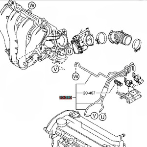 Manguera de Admisión de Aire Mazda LF95-20-380, Tubo de Vacío de Goma con Abrazadera para Mazda 6 3 5, Pieza de Repuesto para Válvula Solenoide - Product Image 3