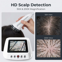 Appareil multifonctionnel 5-en-1 pour le soin du cuir chevelu, machine de thérapie capillaire par pulvérisation, dispositif de soin de la peau de la tête, pulvérisateur nano pour salon de coiffure
