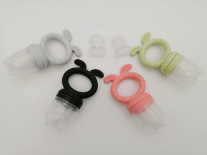 Helpcook – mangeoire à fruits en Silicone pour bébé, nouveau Style, avec 3 différentes tétines sans BPA, Clip de sucette doux, jouet de dentition - Product Image 5