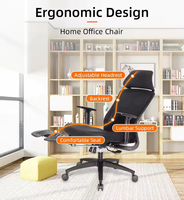 Chaise d'ordinateur de direction en maille à dossier haut Kabel Chaises de bureau en tissu pivotant au design moderne