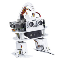 Robot bionique intelligent Raspberry Pi 4B, kit de développement de programmation Python pour évitement d'obstacles humanoïde 3B+