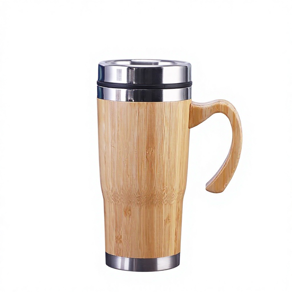 Wood color-450ml office cup