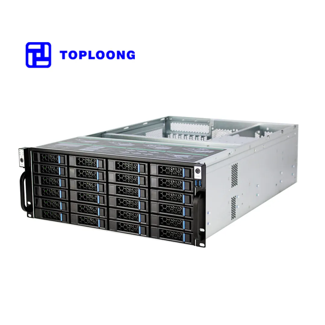 Personalizado 4u 24 baía rack nas caixa do servidor de armazenamento quente swap sata sas chassi do servidor com mini gb/s sas hd backplane