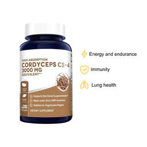 高品質サプリメントハーブエキス3000mg冬虫夏草エキスカプセル - Product Image 3