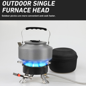 Réchaud de <span class=keywords><strong>camping</strong></span> pliable en acier inoxydable avec allumage piézoélectrique, brûleur coupe-vent pour le <span class=keywords><strong>camping</strong></span> et la randonnée - Product Image 6