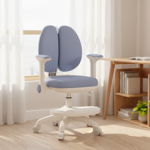 Chaise d'étude ergonomique moderne pour <span class=keywords><strong>enfants</strong></span>, réglable en hauteur, écologique, portable, avec base pivotante, inclinable manuellement, en plastique, pour intérieur - Product Image 2
