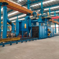 Máquina de Granallado con Rodillos Transportadores para Estructuras de Acero