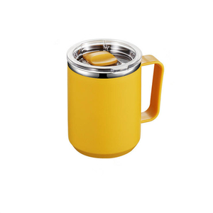 Tasse à café isotherme en acier inoxydable avec poignée, couvercle de voyage sous vide à double paroi, gobelet à eau isolé avec paille - Product Image 6