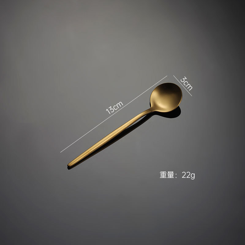Gold tea spoon