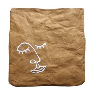 Sac à main de ligne pour <span class=keywords><strong>femme</strong></span>, accessoire moderne de <span class=keywords><strong>dessin</strong></span> de ligne, sac en papier lavable, sac à cosmétiques, sac de voyage de style <span class=keywords><strong>minimaliste</strong></span> - Product Image 4