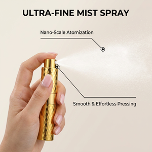 Atomizzatore di Profumo Personalizzato da 8ml 10ml, Nuovo Design Argentato con Meccanismo a Rotazione, Flacone Spray Vuoto Ricaricabile in Alluminio - MOQ 5000 Pezzi - Product Image 5