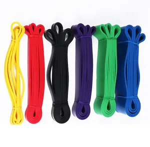Long robuste élastique <span class=keywords><strong>gritin</strong></span> yoga poignet sport haltérophilie puissance ceinture gym tirer vers le haut bandes de résistance bande rouleau - Product Image 1