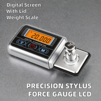 Jauge de force d'aiguille de tourne-disque professionnelle avec écran LCD rétroéclairé et alimentation par piles pour bras de lecteur et cartouche phono