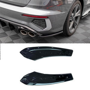 Personnalisation d'usine, séparateur latéral arrière de voiture en ABS noir brillant pour <span class=keywords><strong>AUDI</strong></span> S3/<span class=keywords><strong>A3</strong></span> S-Line berline 8Y <span class=keywords><strong>2020</strong></span> 2021 2022 2023 2024 2025 2026 - Product Image 1