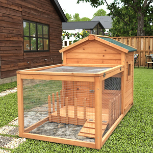 SDR025 Eco-Friendly Wooden <b>Rabbit</b> Hutch-Outdoor All Seasons Pet House - Product Image 4