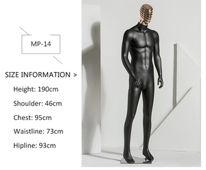 Maniquí de masaje completo de silicona grandes Tailles de cuerpo completo de pie para hombre, vestido formal, traje de hombre, maniquí de exhibición - Product Image 2
