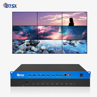 Controlador de Video Wall Bitvisus con Zoom Libre, 4K 4096x2160 60Hz 3X3 4 Entradas 9 Salidas, Sin Latencia, con 3 Años de Garantía