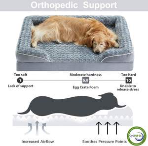 LY Factory Orthopädisches Hundesofa, Groß, Waschbar, mit Wasserdichtem Futter und Rutschfester Unterseite, für den Winterschlaf von Haustieren - Product Image 5