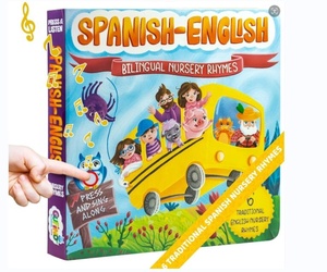 Livre sonore pour enfants en espagnol et en anglais pour l'apprentissage des <span class=keywords><strong>comptines</strong></span> pour enfants - Product Image 1