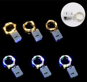 1M <span class=keywords><strong>LED</strong></span> Dây đồng chuỗi ánh sáng với 3-chức năng chế độ nhấp nháy hộp pin cho sinh nhật năm mới bên trang trí phong cách thời trang - Product Image 4