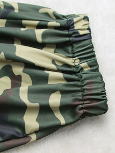 Nouvelle Collection Été : Combinaison <span class=keywords><strong>Femme</strong></span> Plissée Respirante à Manches Courtes, Style Cardigan, avec Patchwork Camouflage et Tissage à la Taille - Product Image 6