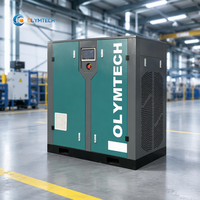 Compresseur d'air à vis industriel premium 11 kW 15 CV à fonctionnement stable pour usine de traitement du verre, fonctionnement à faible bruit