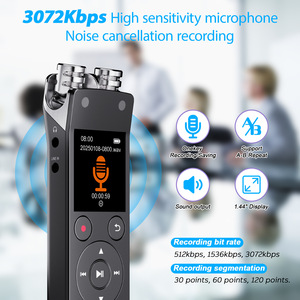 <span class=keywords><strong>Enregistreur</strong></span> <span class=keywords><strong>vocal</strong></span> numérique de haute qualité avec fonction <span class=keywords><strong>Bluetooth</strong></span> avec fonction de lecture en boucle AB - Product Image 2