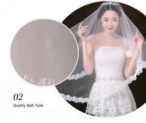 <span class=keywords><strong>Voile</strong></span> <span class=keywords><strong>de</strong></span> <span class=keywords><strong>mariée</strong></span> couronnes <span class=keywords><strong>de</strong></span> mariage en dentelle <span class=keywords><strong>de</strong></span> cils blancs - Product Image 3