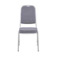 Chaises de banquet empilables rembourrées en acier pour événements et mariages, avec poche, vente en gros