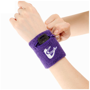 Al por mayor, muñequera deportiva personalizada con logotipo, para gimnasio y running, con bolsillo con cremallera, diseña tu propia muñequera. - Product Image 5