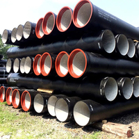 Tuyau en fonte ductile rond de classe K9 BS EN 545 ISO 2531, moulage centrifuge, résistant à la flexion, testé sous pression, marque Jingdong