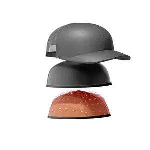 Topi Laser 650nm keluaran baru topi terapi pertumbuhan rambut cahaya merah topi dioda 272 penggunaan rumah topi penumbuh ulang rambut untuk perawatan rambut rontok