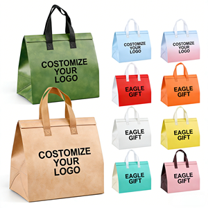 Bolsa Térmica Personalizada de Lona de Algodón No Tejida, Aislada con Papel de Aluminio, 24L, Impermeable, para Entrega de Comida a Domicilio - Product Image 2