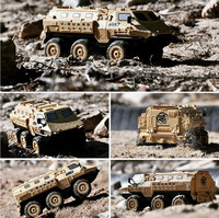 Camion blindé militaire électrique avec amortisseur et radio, tout-terrain 4x4, boîte d'origine