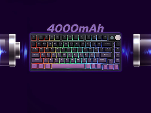 คีย์บอร์ดเกมมิ่ง EPOMAKER HE75 Mag Magnetic Switch แบบ 75% Hall Effect 8000Hz Rapid Trigger 0.1 มม. Gasket Mount RGB Knob สำหรับ Win/Mac - Product Image 4