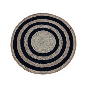 Nouveau Tapis en Jute Écologique Fait Main 2026, Motif Géométrique, Style Moderne, Tissage Plat, Antidérapant, Décoration de Salon, Nettoyage Localisé - Product Image 1